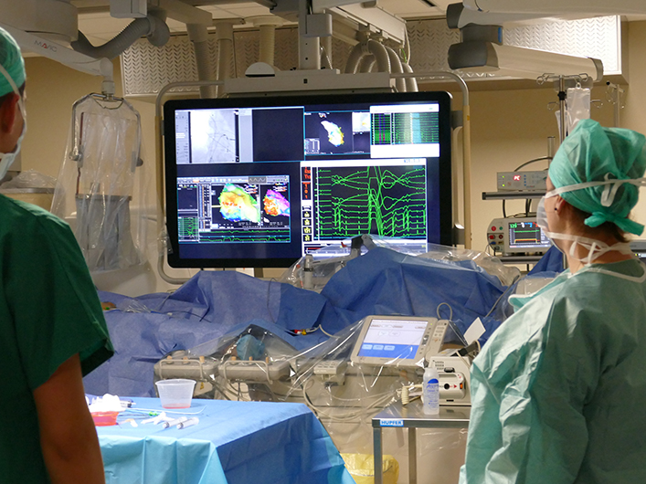 Salle robotisée d’électrophysiologie pour les troubles du rythme cardiaque