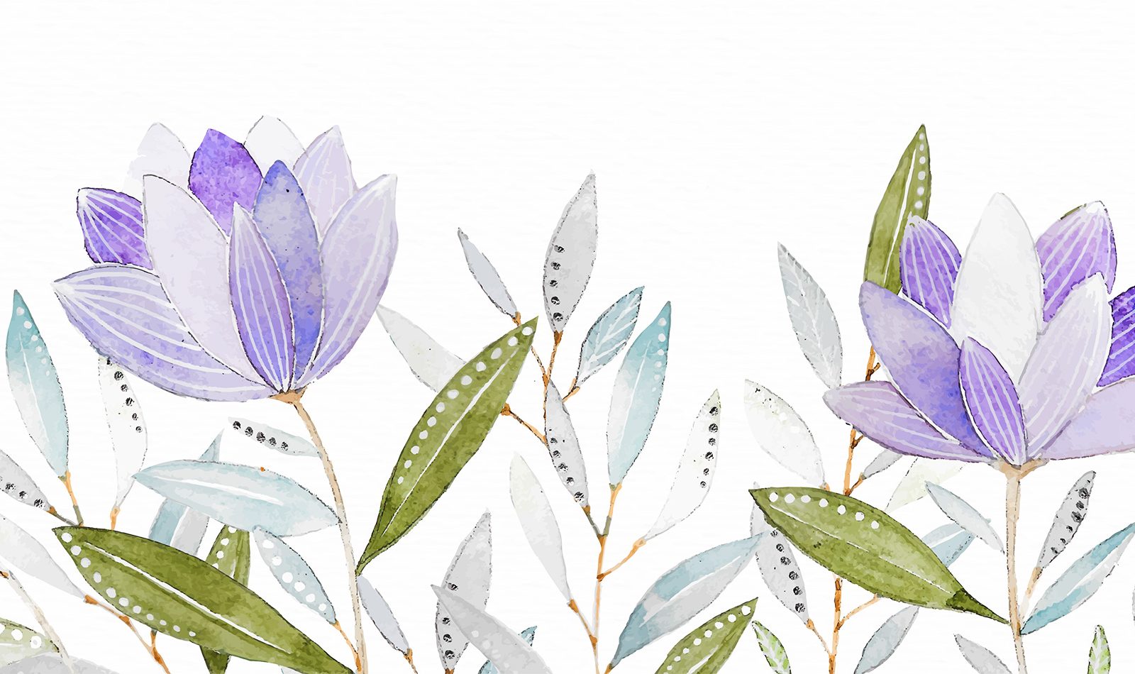 Dessin de plantes et fleurs