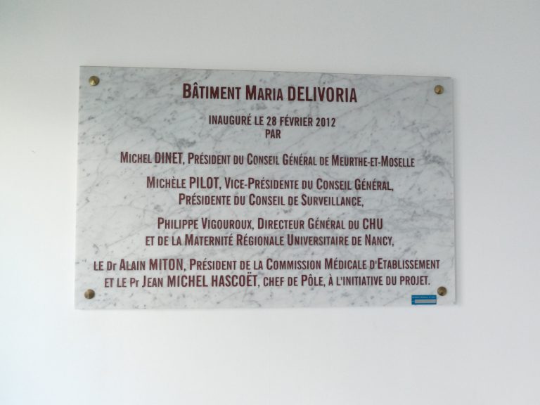 Plasue commémorative pour Maria Delivoria