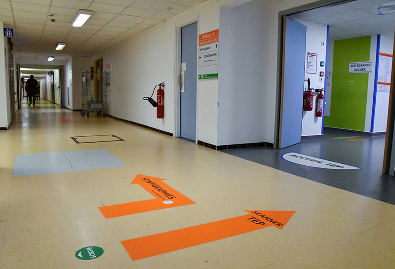 Entrée du service de médecine nucléaire