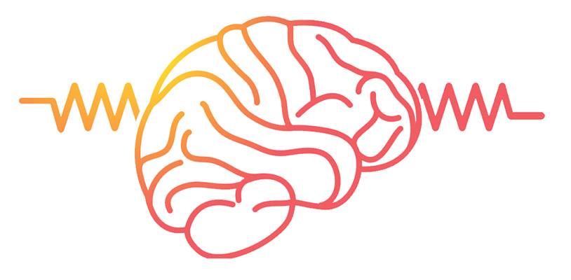 dessin de cerveau symbolisant l'épilepsie