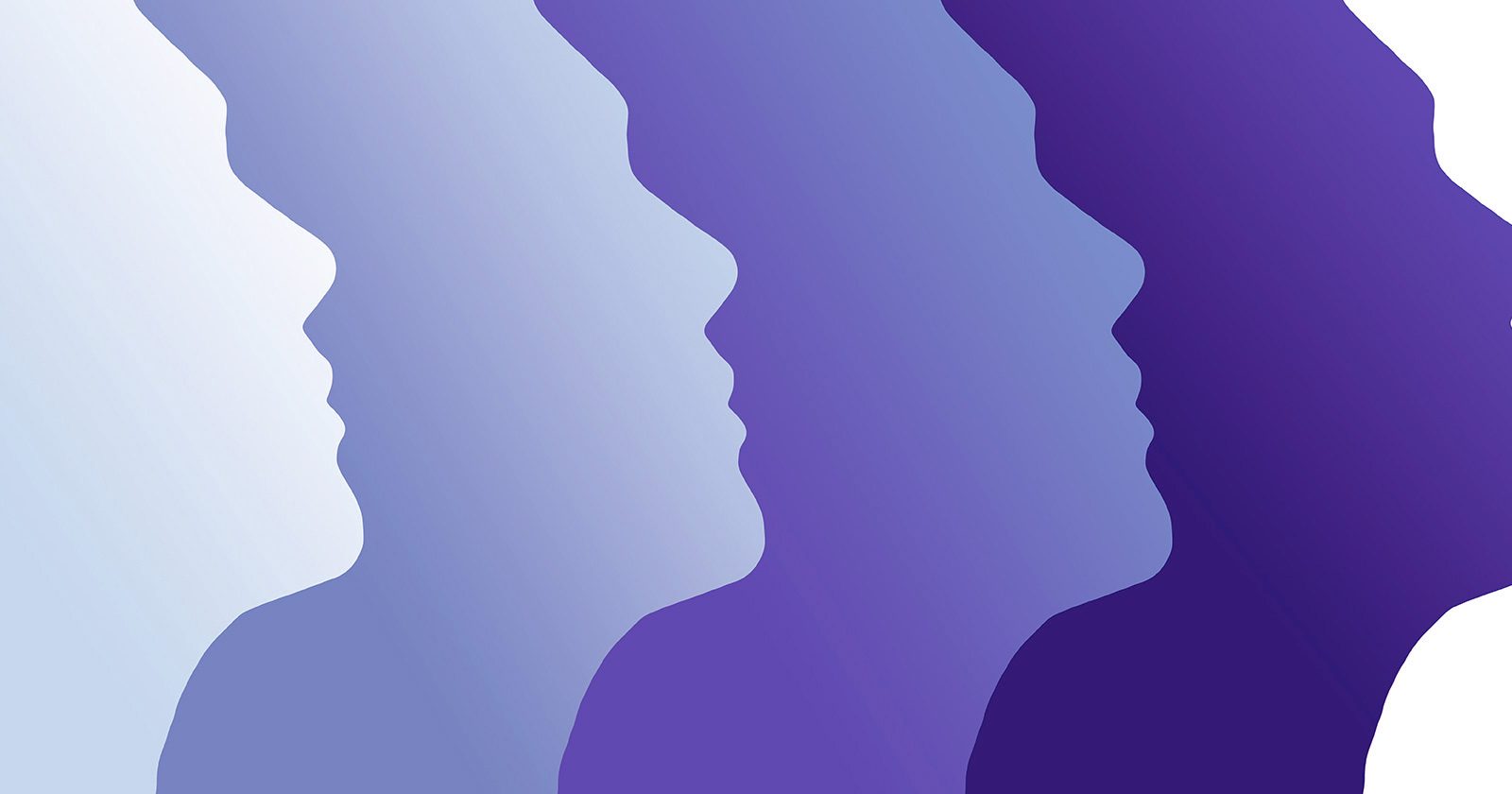 Illustration de plusieurs visages en silhouette