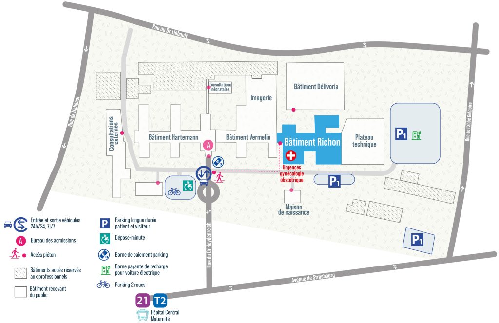 Plan d'accès au bâtiment Richon